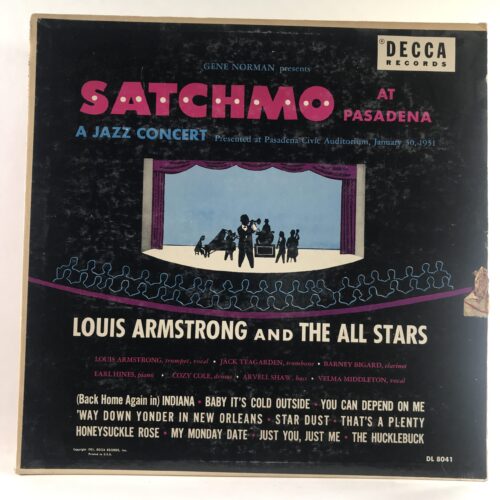 Jazz-Louis Armstrong And His All Stars-Satchmo At Pasadena Jpg